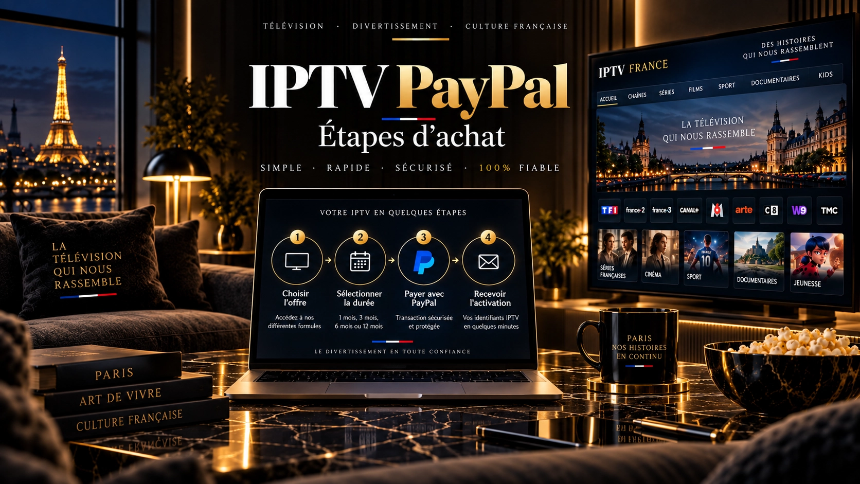 Étapes pour acheter un IPTV avec PayPal